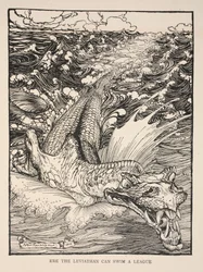 Innan Leviathan kan simma en liga, illustration från "Midsummer Nights Dream" av William Shakespeare, 1908